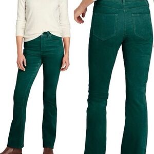 Lands'‎ End Winter Green Corduroy Bootcut Pants